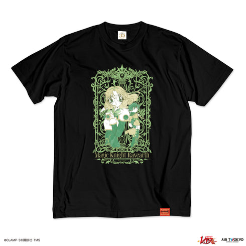 『魔法騎士レイアース』第2弾 デコラティブTシャツ 3(鳳凰寺風&フェリオ)ブラック